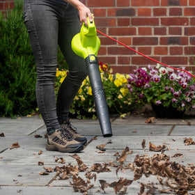 GUEDE Electric Leaf Blower excels at patio-sweeping and outdoor debris.
