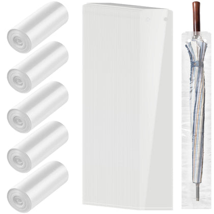 Gueevin clear umbrella-sleeve-pack protects floors from moisture at entrances