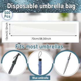 Gueevin disposable umbrella cover setup for tidy, quick use