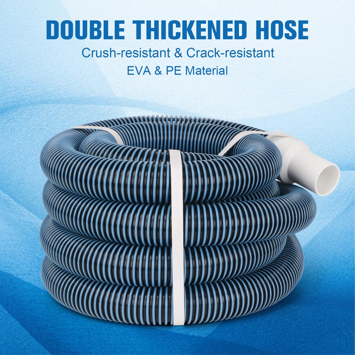 GUEQUITLEX hose-side swivel cuff prevents air leaks during operation.