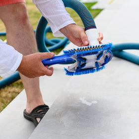 GUEQUITLEX 30ft hose helps clean larger in-ground pools efficiently.