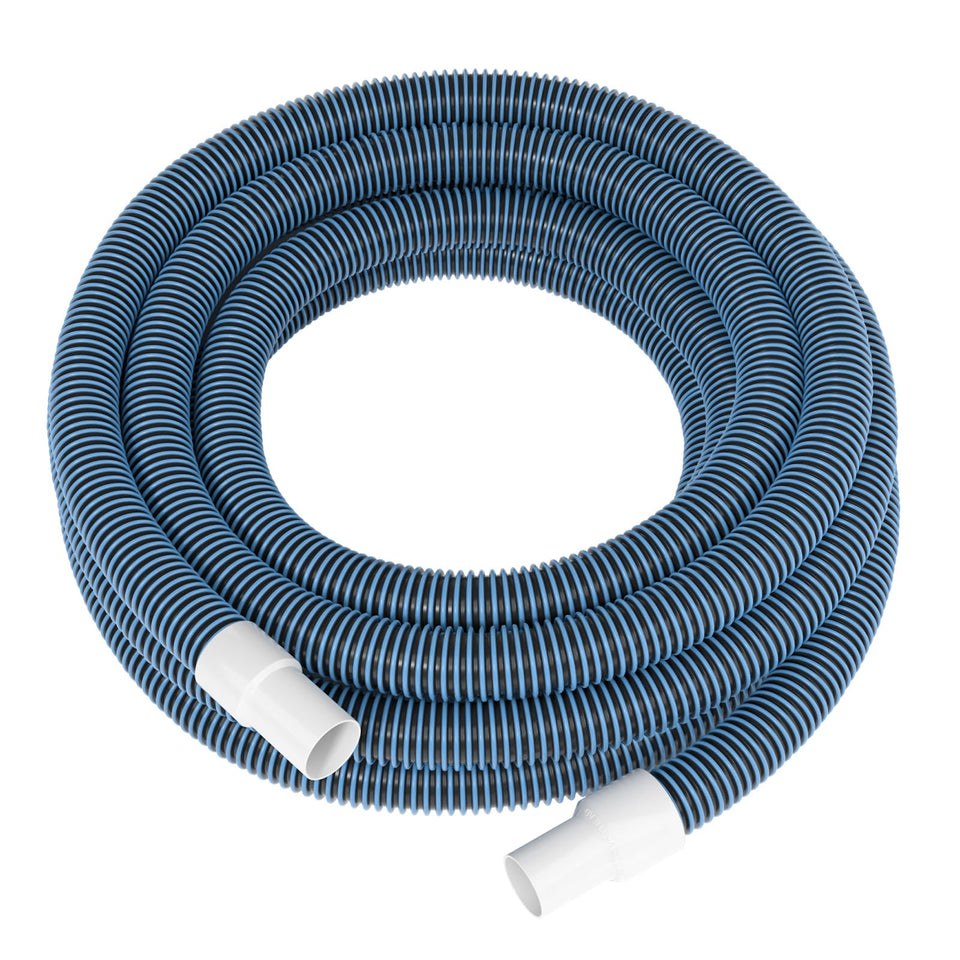 GUEQUITLEX pool vacuum hose with swivel cuff enables kink-free cleaning in large pools.