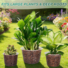 GUGEMEI durable plastic pots resist cracking and fading for long-term use