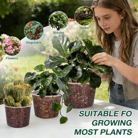 GUGEMEI versatile plant pots suit vegetables, flowers, herbs, and shrubs