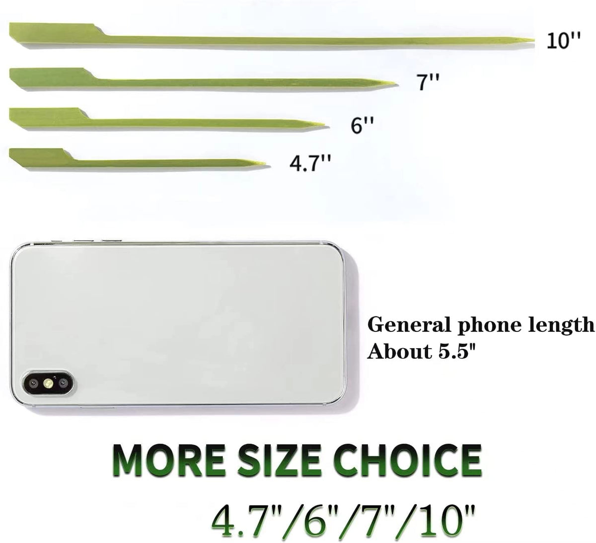 GuGen bamboo paddle picks for appetizers with clean, precise presentation.