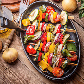 GuGen sandwich skewers add stylish, easy-to-hold bites.