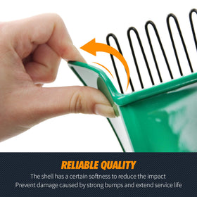 GUGULUZA Berry harvester features a raised edge to prevent toppling.