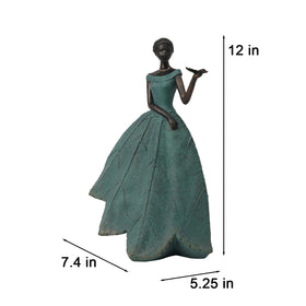 Guichifun Fairy Statue leaf-skirt detail showcases nature-inspired craftsmanship.
