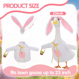 Guiqulai bunny costume set with hat elevates outdoor Easter decor.