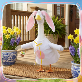 Guiqulai complete bunny costume kit enables quick porch decorating.