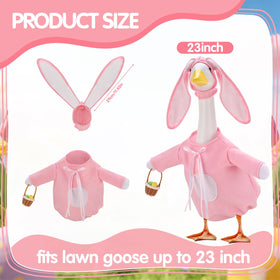 Guiqulai Easter Goose Outfit complete set makes dressing quick and fun.