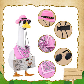 Guiqulai metal glasses for goose create a quirky look