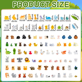 Guiqulai tiny resin animals enhance terrariums and miniature gardens.