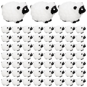Guiqulai mini white sheep figurine brightens fairy gardens and moss landscapes.