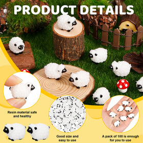 Guiqulai hand-painted mini sheep adds charming detail to garden displays.