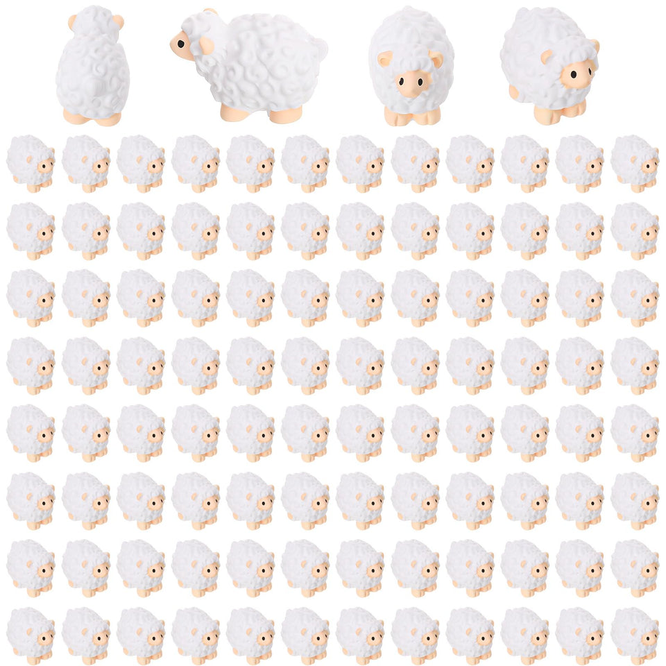 Guiqulai mini white sheep figurine detail adds whimsical charm to fairy garden scenes