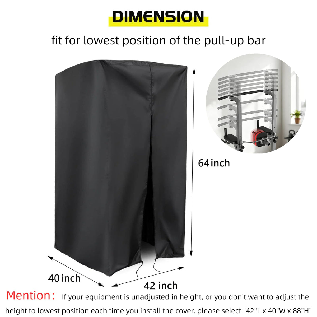 Guisong cover suitable for pull-up dip stations indoors or outdoors
