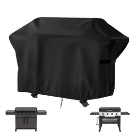 Guisong Daytona 68in griddle cover front view protects your grill from rain and sun.