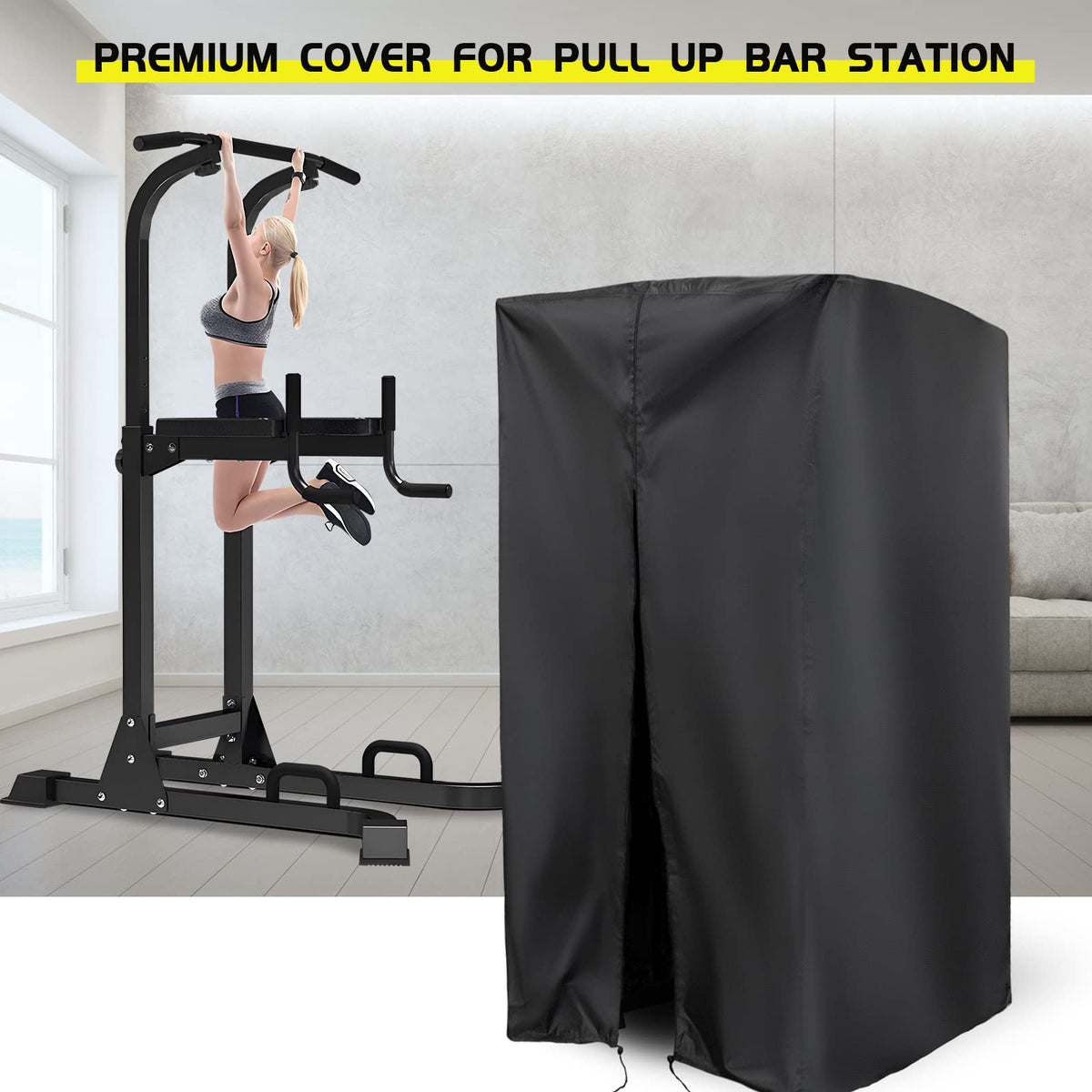 Dimension 42L x 40W x 64H cover fits most power towers