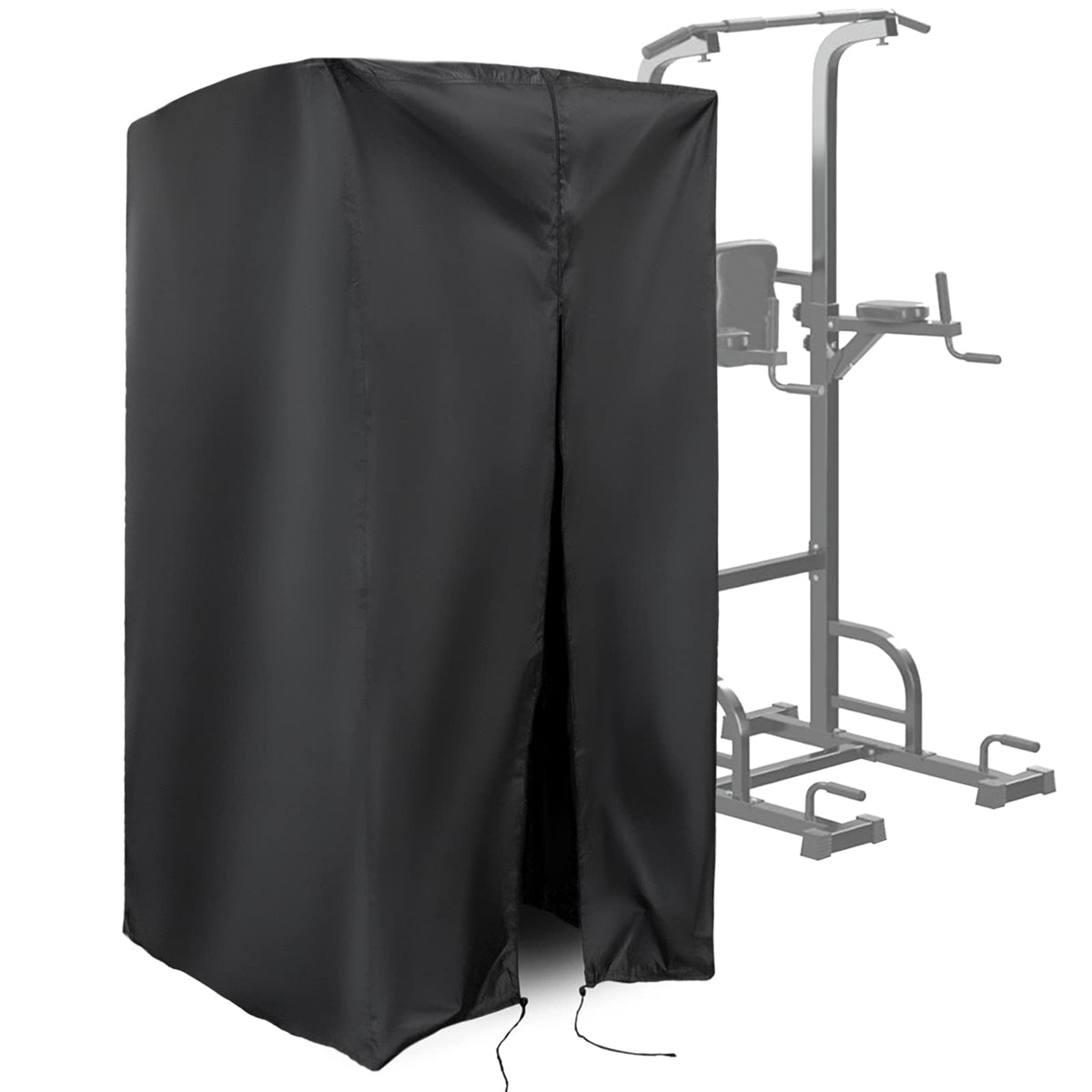 Guisong protective cover over pull-up bar station shields from rain and dust