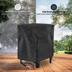 Guisong turkey fryer cover outdoors providing durable protection
