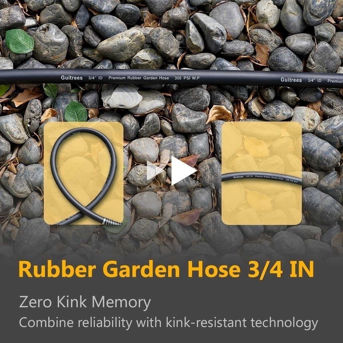 Guitrees kink-resistant design reducing tangling for smooth watering sessions.