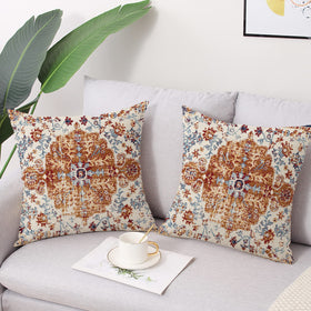Gujiahone Bohemian vintage carpet design pillow front for stylish indoor spaces.