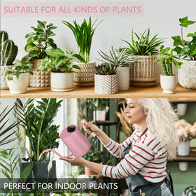 GUKJOB gooseneck spout enables targeted watering with minimal spills.