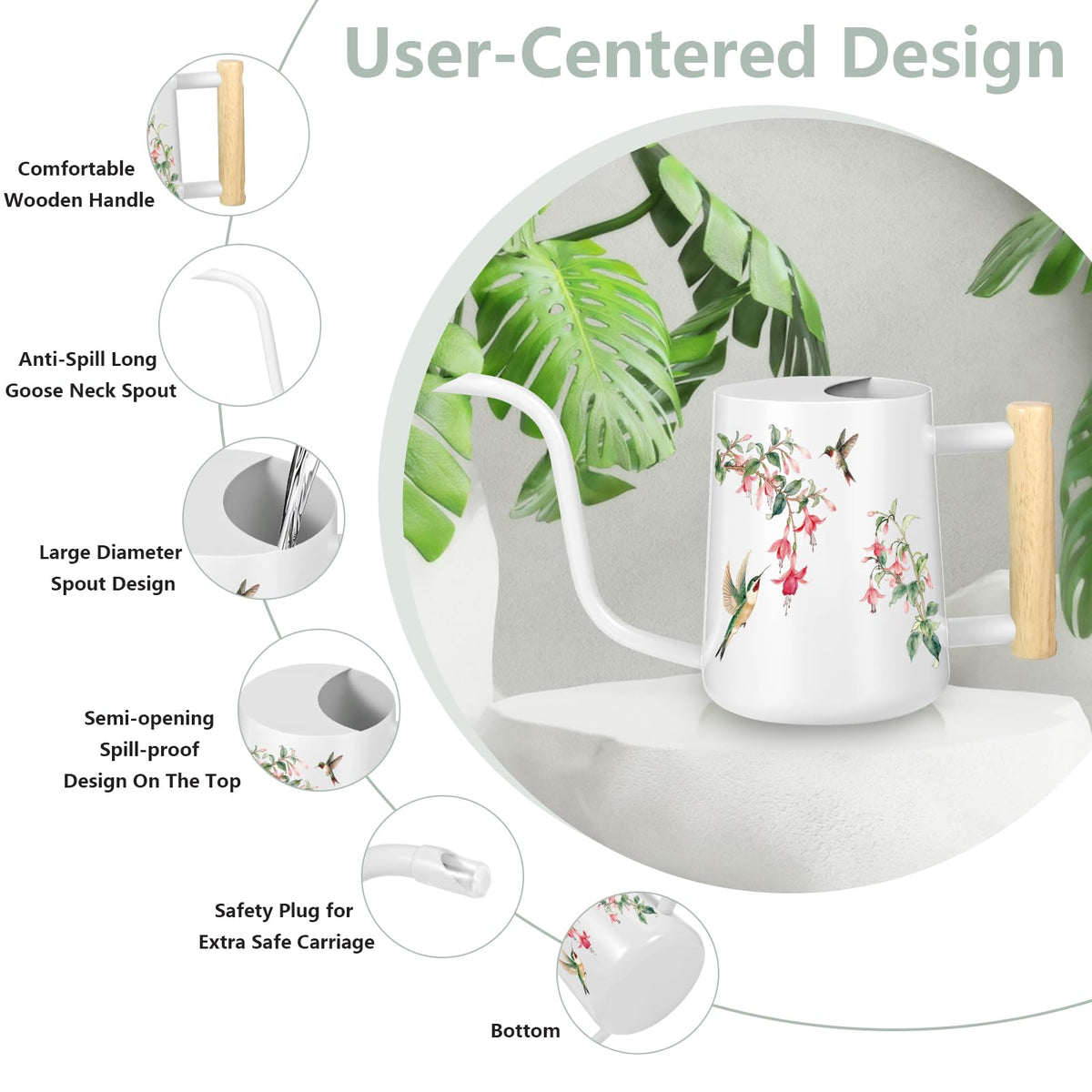 GUKJOB watering can for indoor and outdoor use.