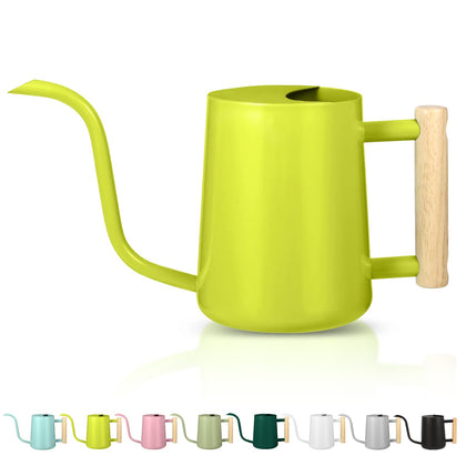 GUKJOB bright green indoor watering can for houseplants, 35oz capacity