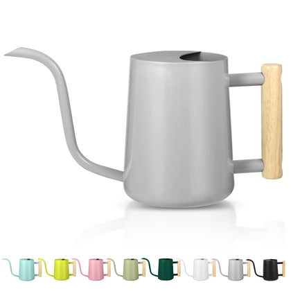 GUKJOB watering can with long spout gray enables precise indoor watering for delicate plants.