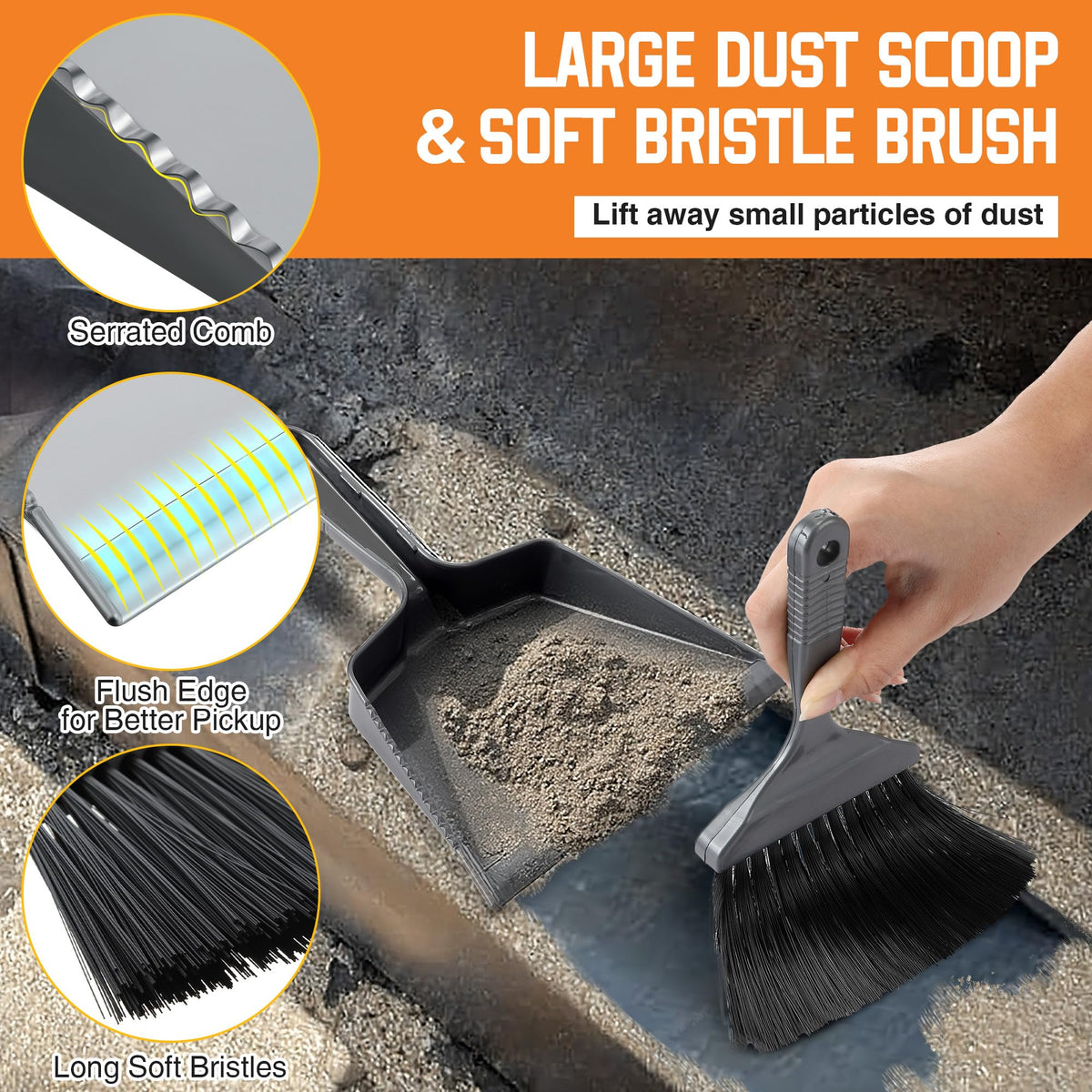 Gulfmew ash cleaning kit dust pan storage keeps gear organized