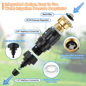 Gulfmew backflow preventer front view emphasizes safety and code-compliant irrigation.