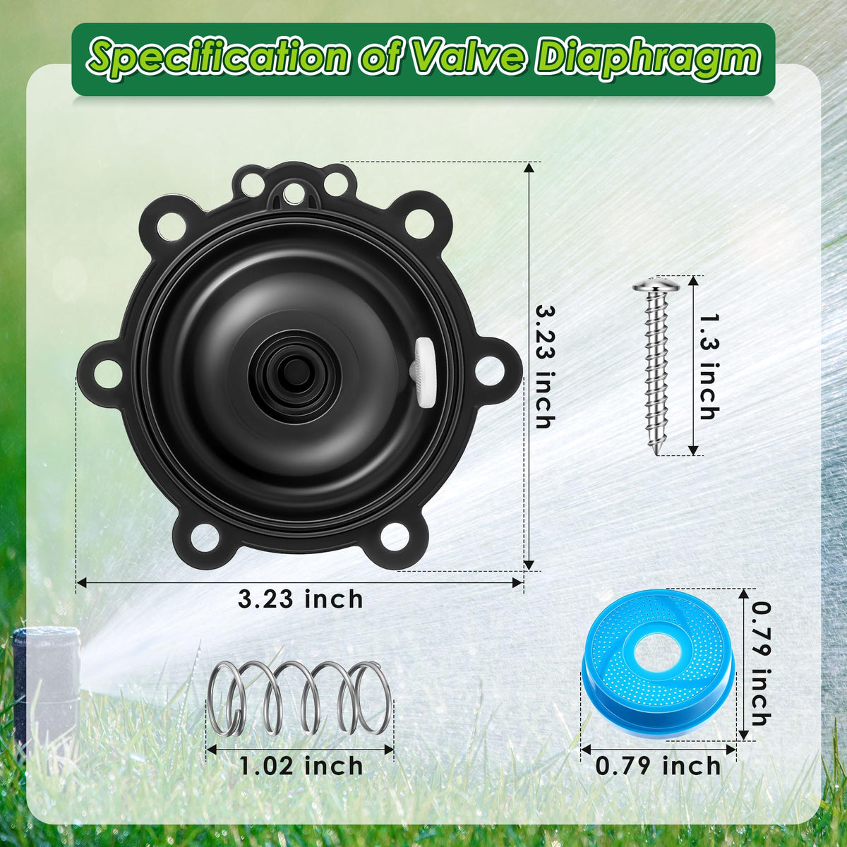 Gulfmew diaphragm repair kit ASVF compatibility closeup features robust diaphragm kit