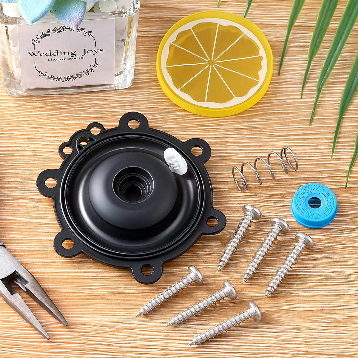 Gulfmew complete diaphragm repair set closeup provides all essential parts