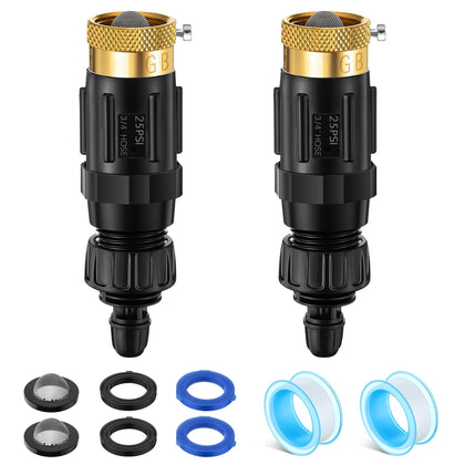 Gulfmew faucet adapter assembly shows a durable outdoor irrigation connection.