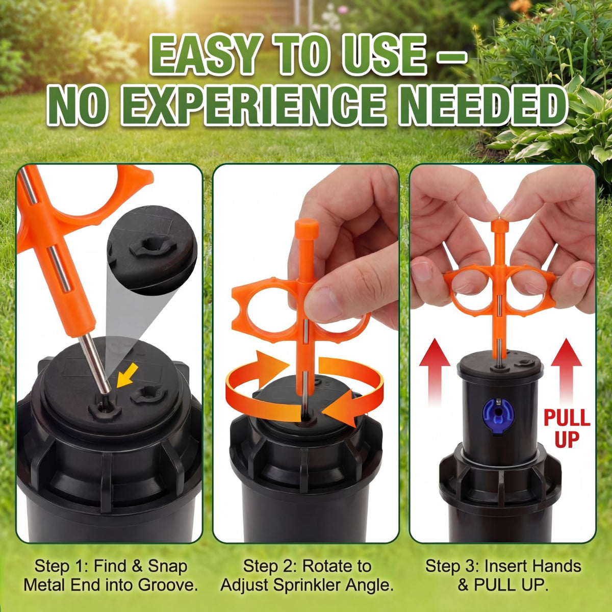 Gulfmew durable metal construction designed for long-term irrigation tool use