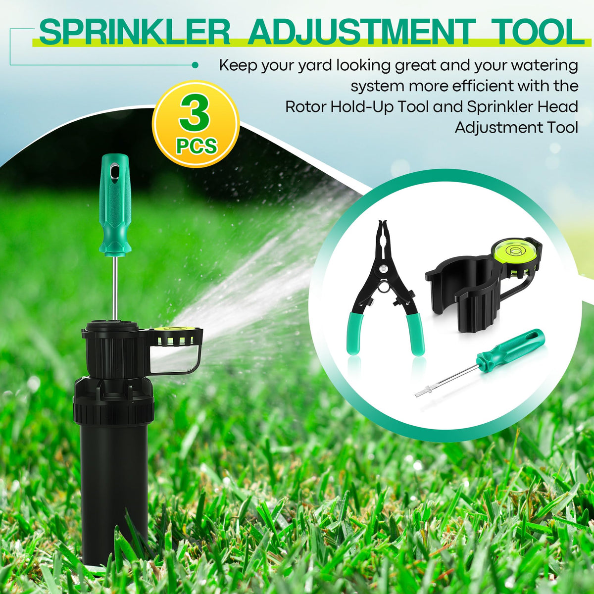 Gulfmew durable steel construction with non-slip handle for tough irrigation tasks