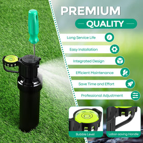 Gulfmew lawn irrigation maintenance kit enables quick sprinkler head lifting