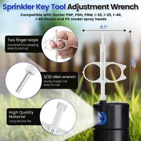 Gulfmew non-slip PVC-coated handle provides a secure grip during use.