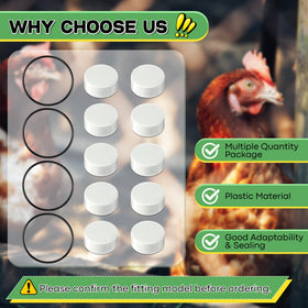 Gulfmew seals create reliable water flow for cleaner poultry hydration.