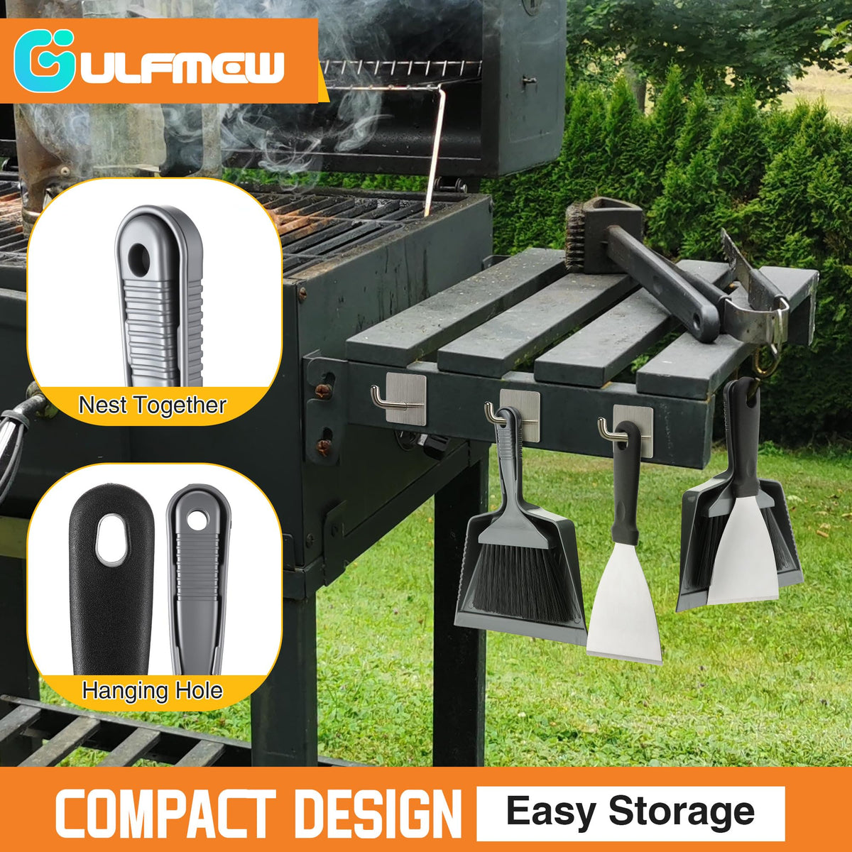 Gulfmew ash metal scraper removes stubborn buildup for thorough cleaning