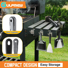 Gulfmew ash metal scraper removes stubborn buildup for thorough cleaning