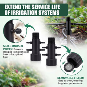 Gulfmew 1/4in barbed outlets secure tubing connections