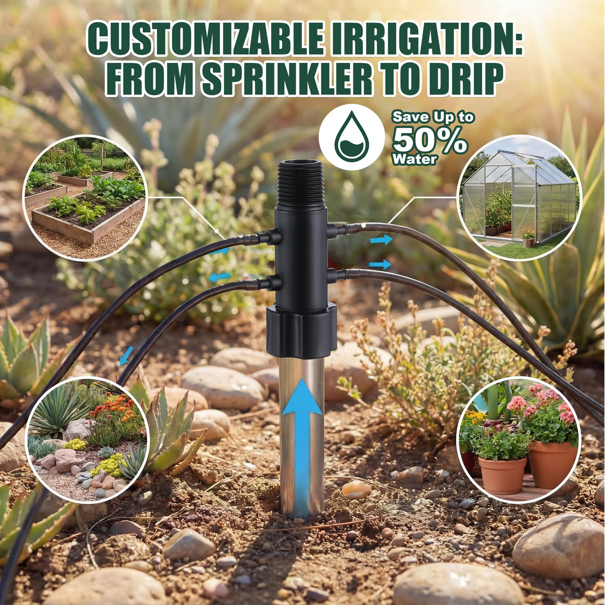 Gulfmew removable filter helps prevent sediment in irrigation lines