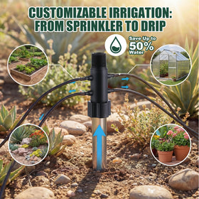 Gulfmew removable filter helps prevent sediment in irrigation lines