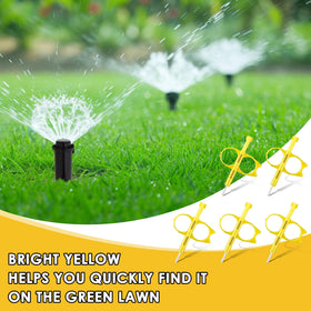 Bright yellow color improves visibility in grass and toolboxes.
