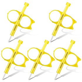 Gulfmew yellow rotary sprinkler tool, front view for quick head adjustments.