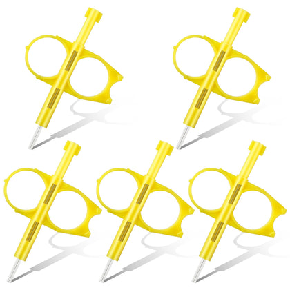 Gulfmew yellow rotary sprinkler tool, front view for quick head adjustments.