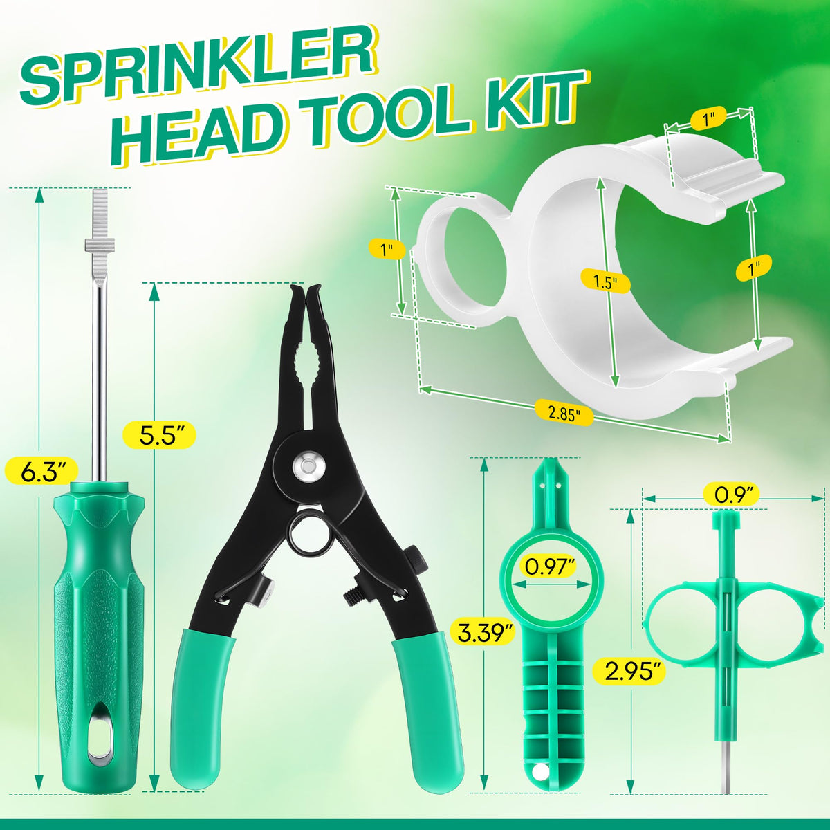 Gulfmew rotor adjustment tool aligning sprinkler head arcs